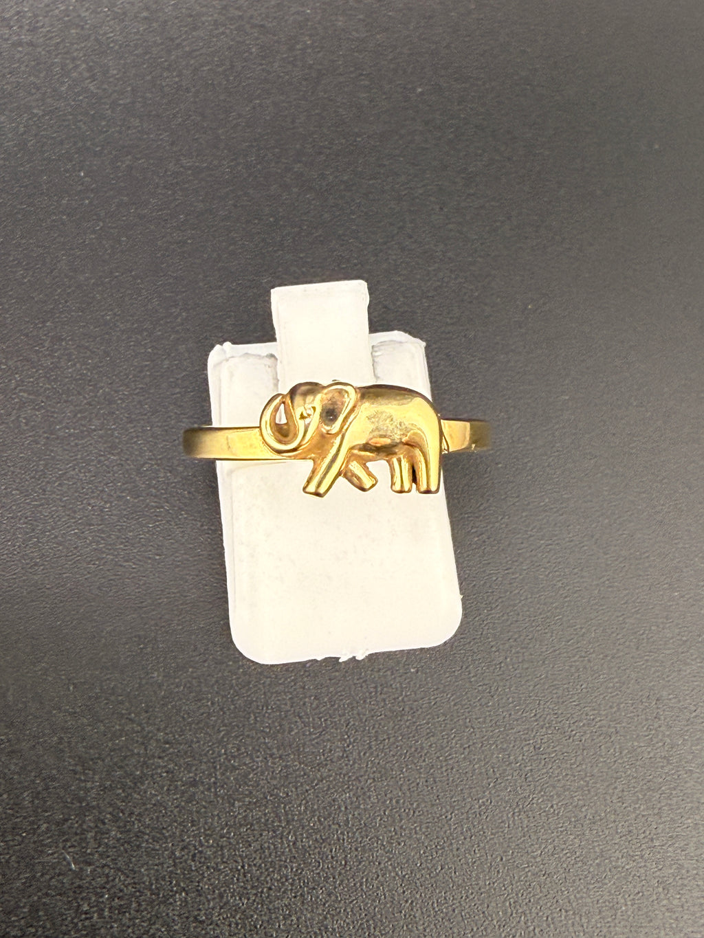 14K Gold Bonded Sterling Silver Elephant Ring – Elephant Statement Ring