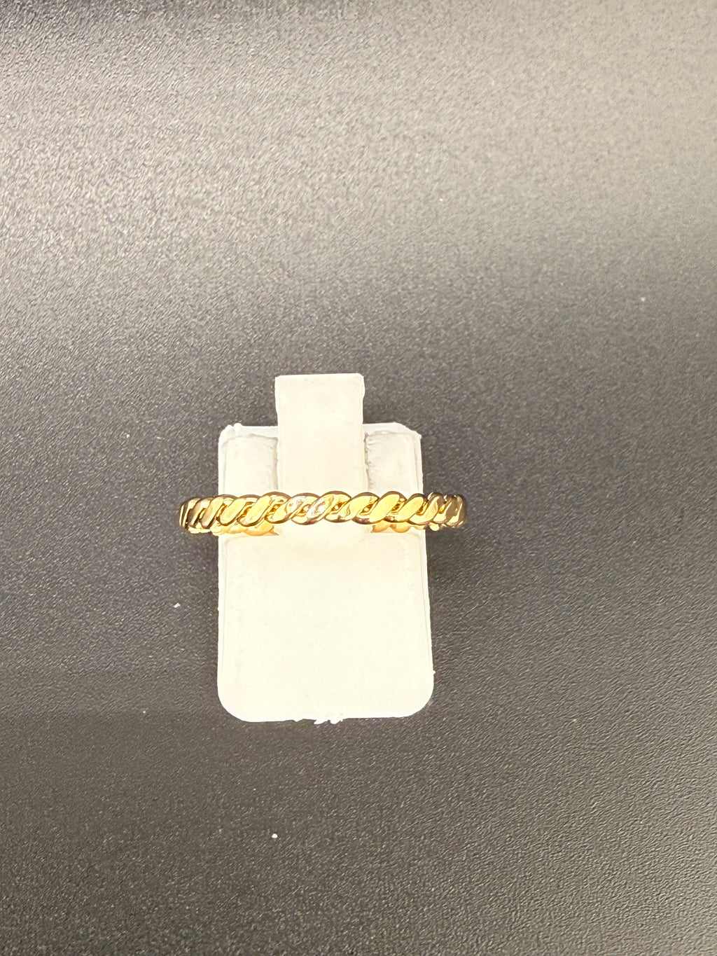 14K Gold Bonded Sterling Silver Twist Wire Band Ring