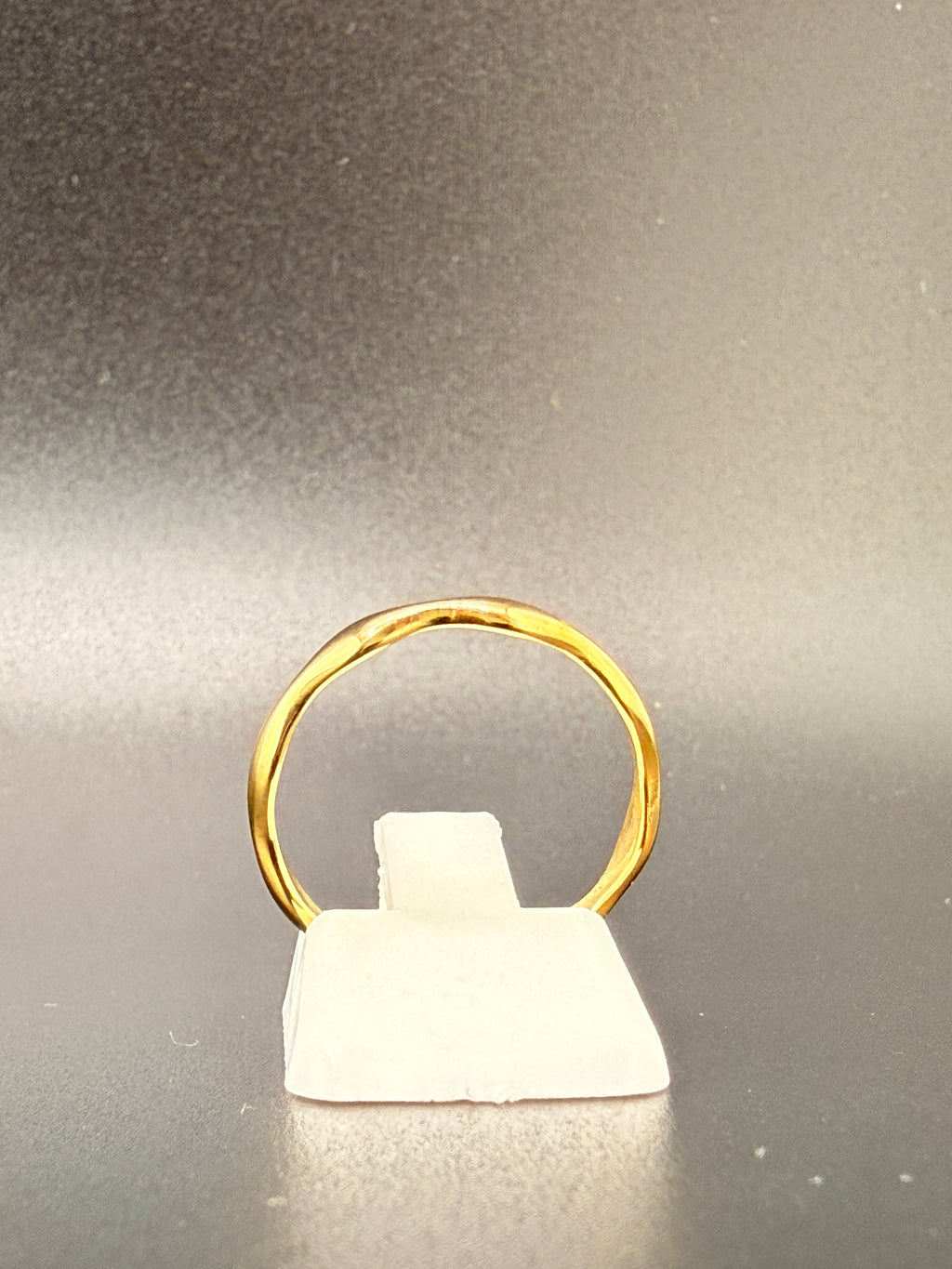 14K Gold Bonded Sterling Silver Wavy Band Ring