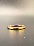 14K Gold Bonded Sterling Silver Polished Plain Gold Band