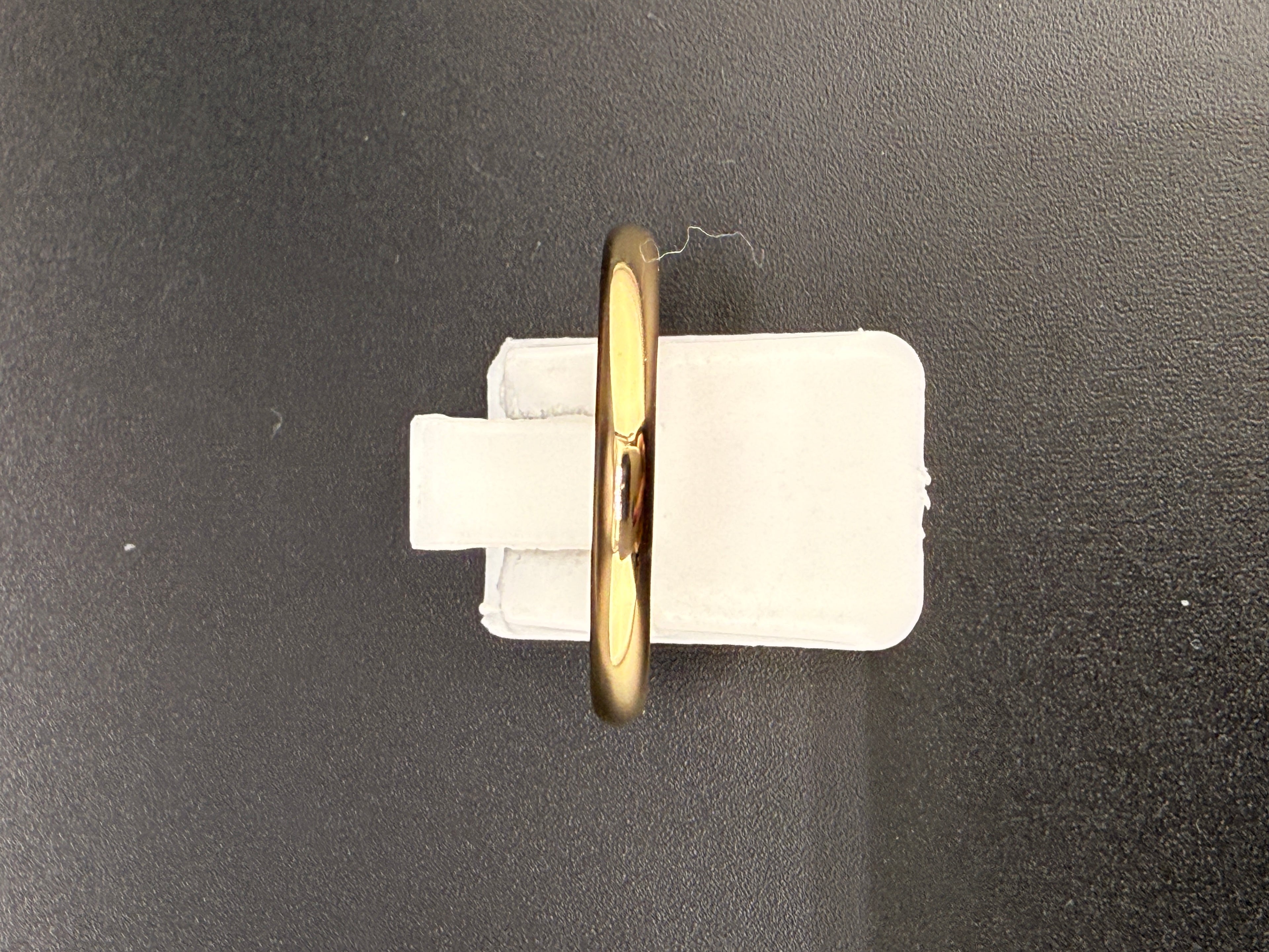 14K Gold Bonded Sterling Silver Polished Plain Gold Band