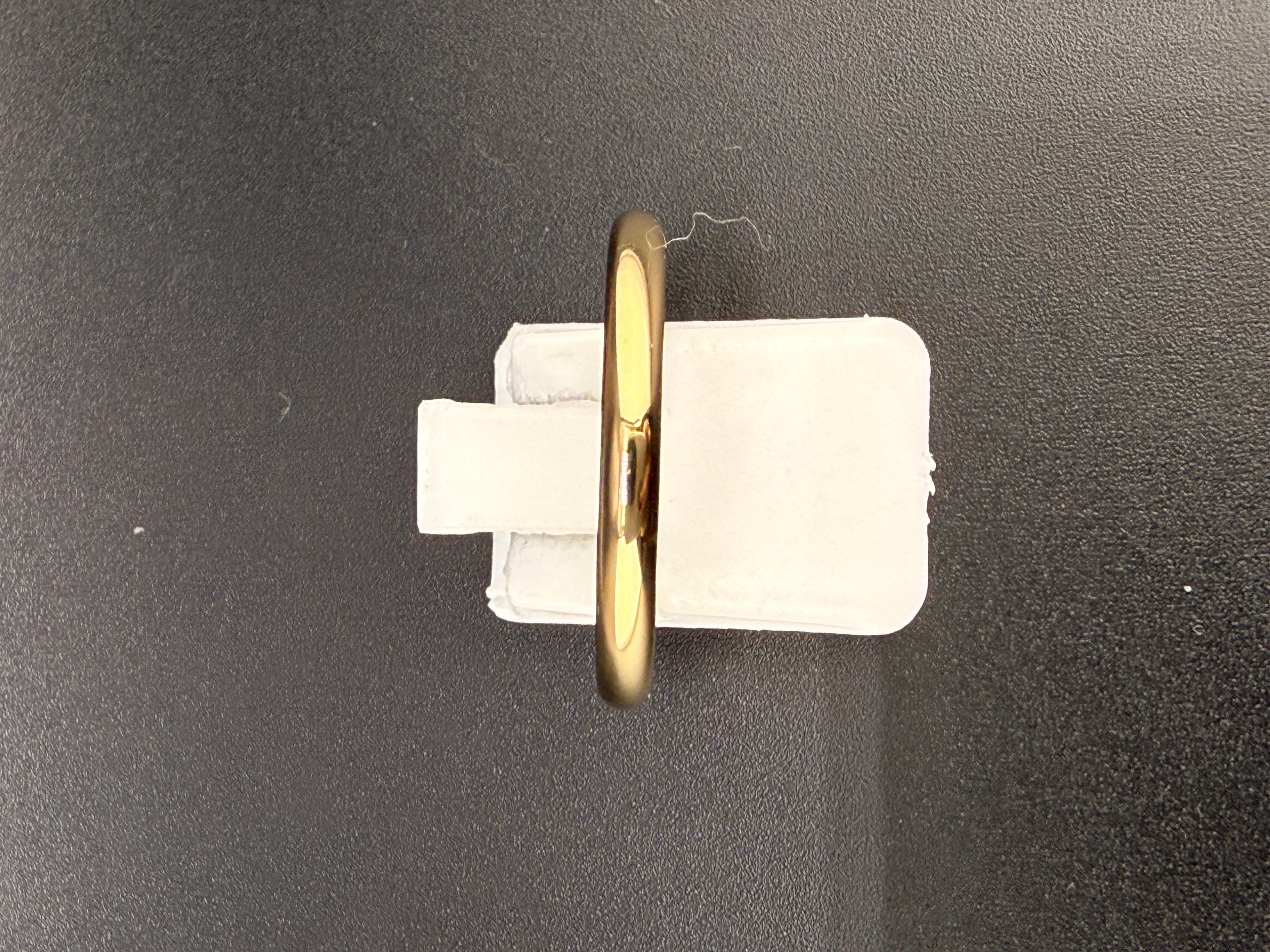 14K Gold Bonded Sterling Silver Polished Plain Gold Band