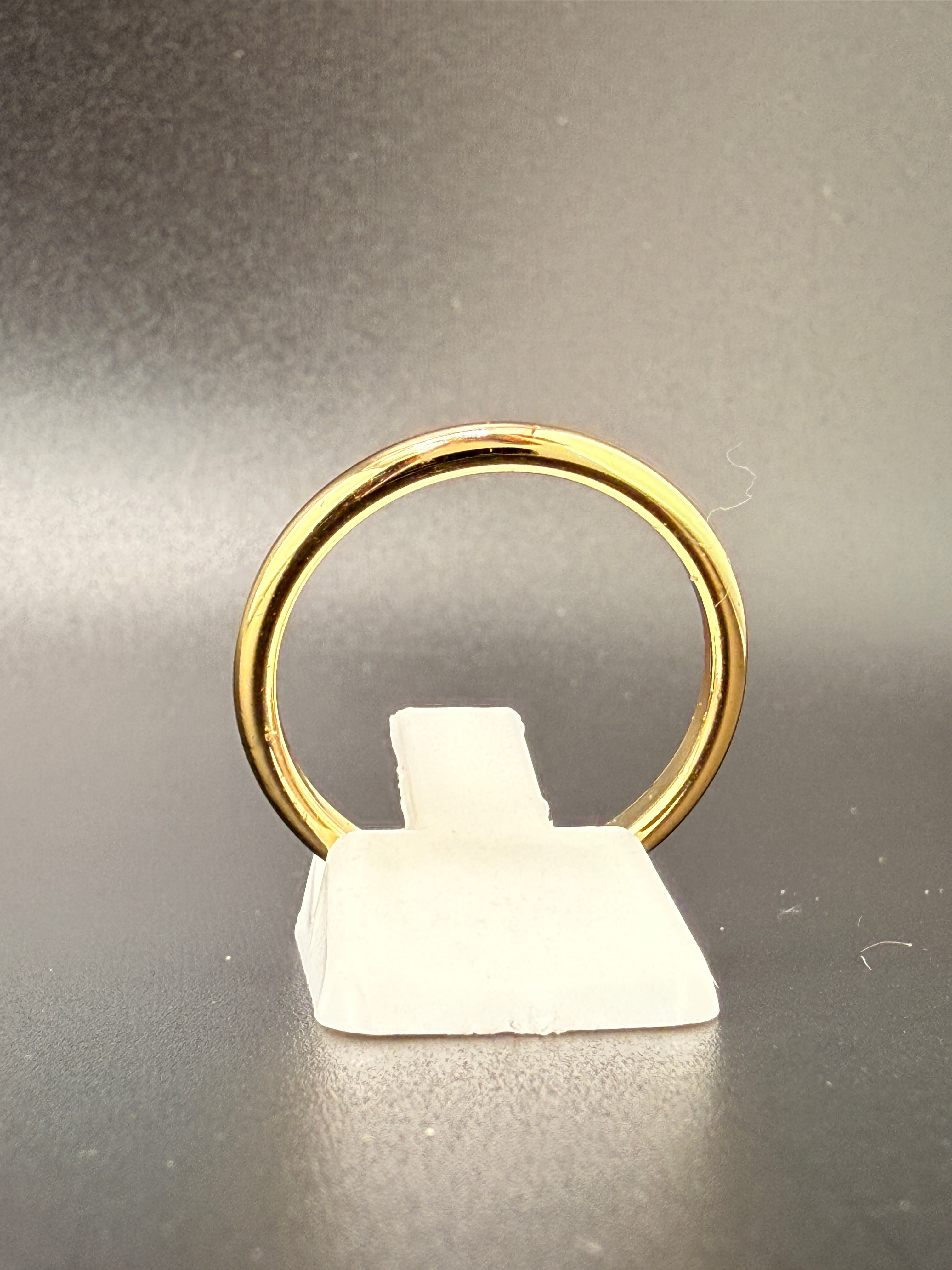 14K Gold Bonded Sterling Silver Polished Plain Gold Band