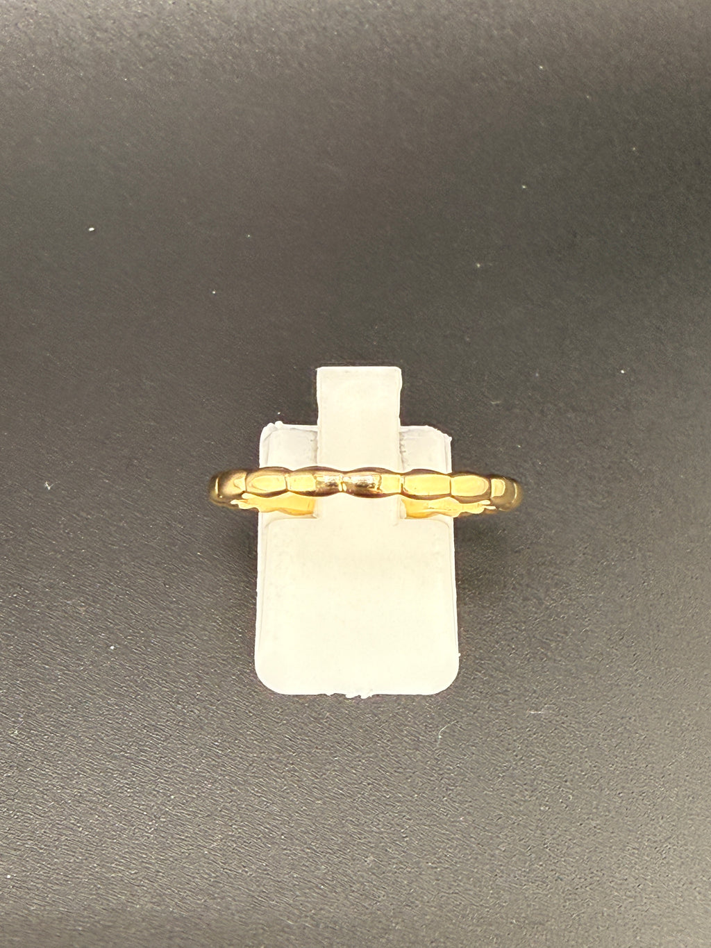 14K Gold Bonded Sterling Silver Textured Band Ring