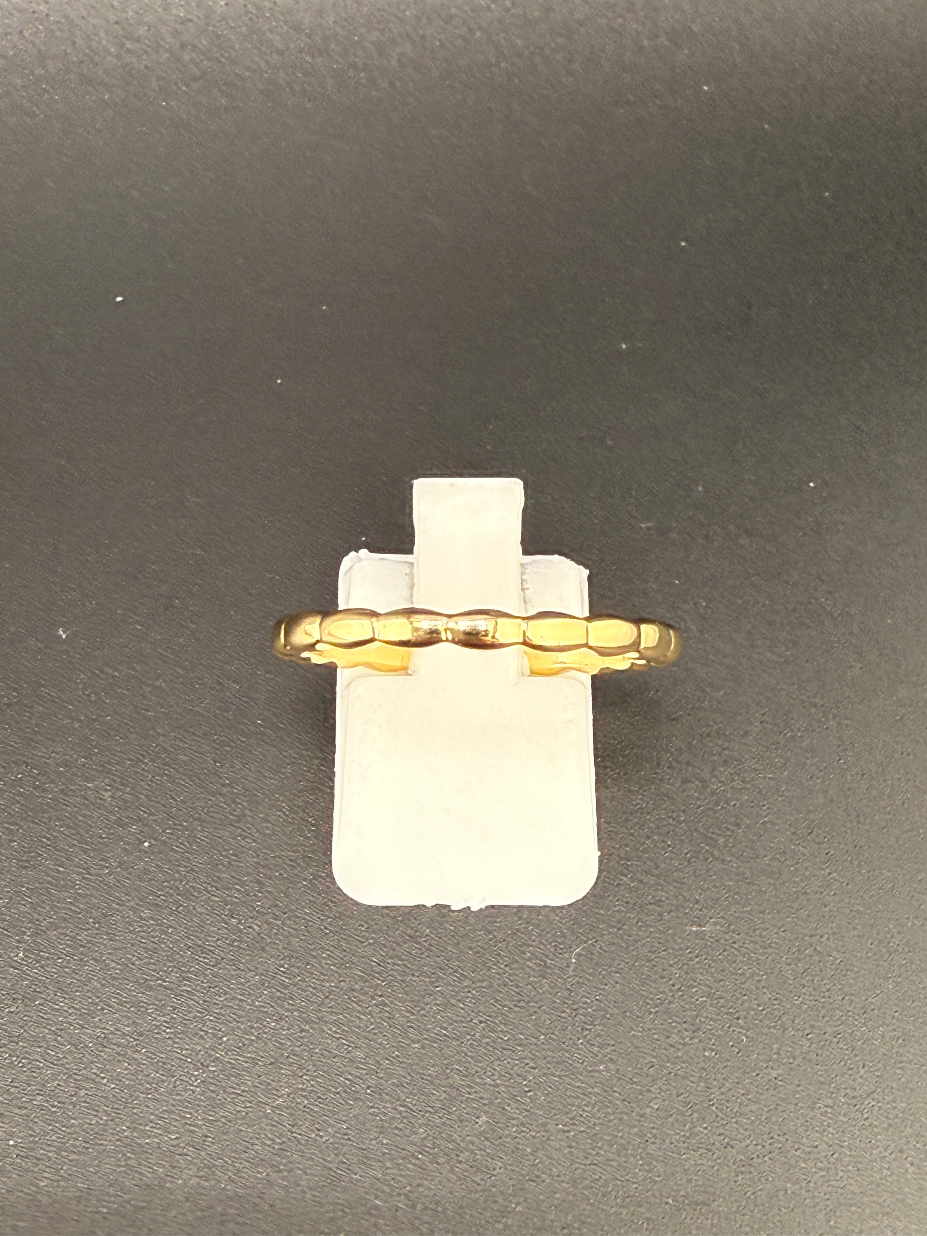 14K Gold Bonded Sterling Silver Textured Band Ring