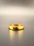 14K Gold Bonded Sterling Silver Plain Band Ring