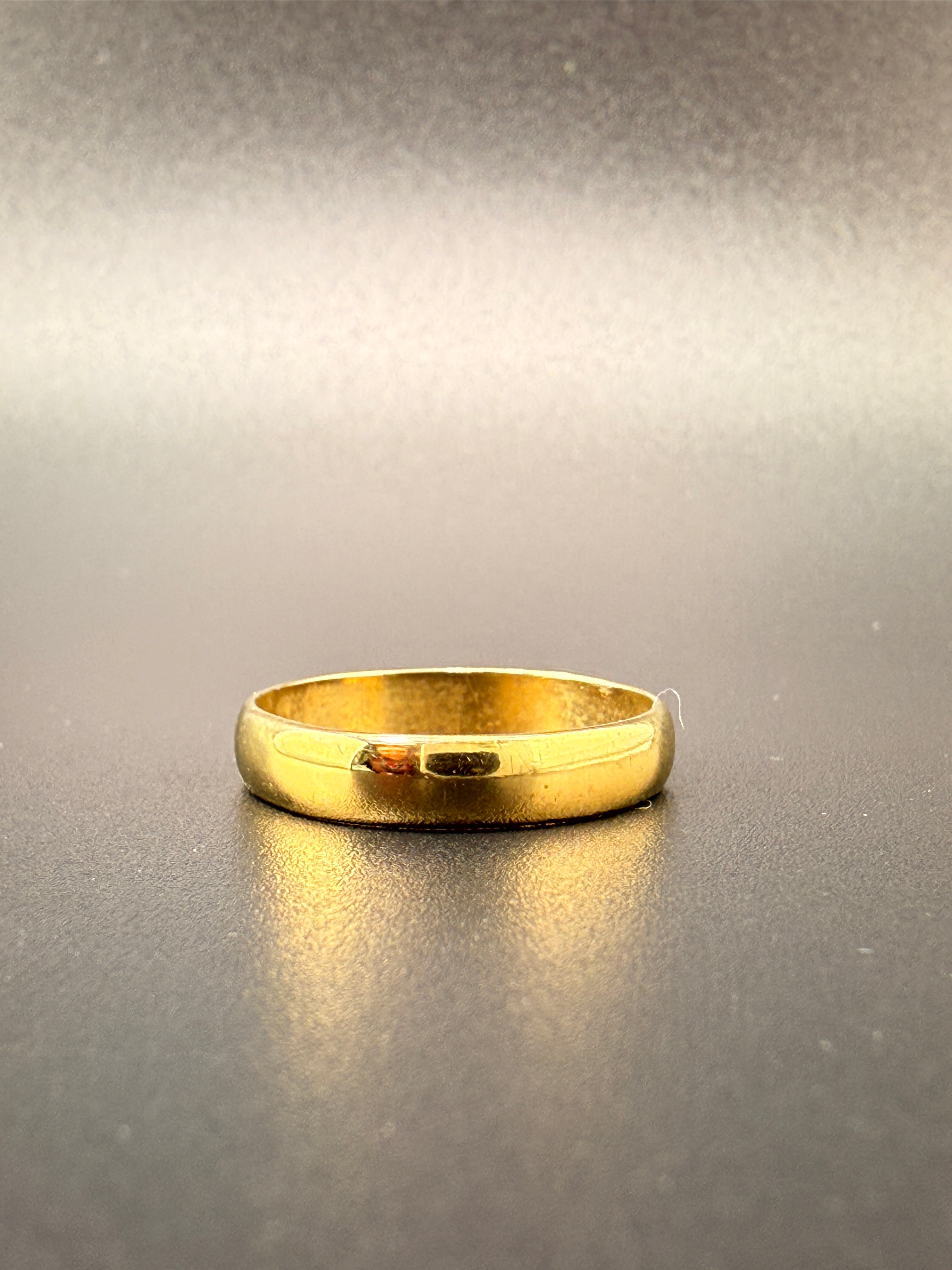 14K Gold Bonded Sterling Silver Plain Band Ring