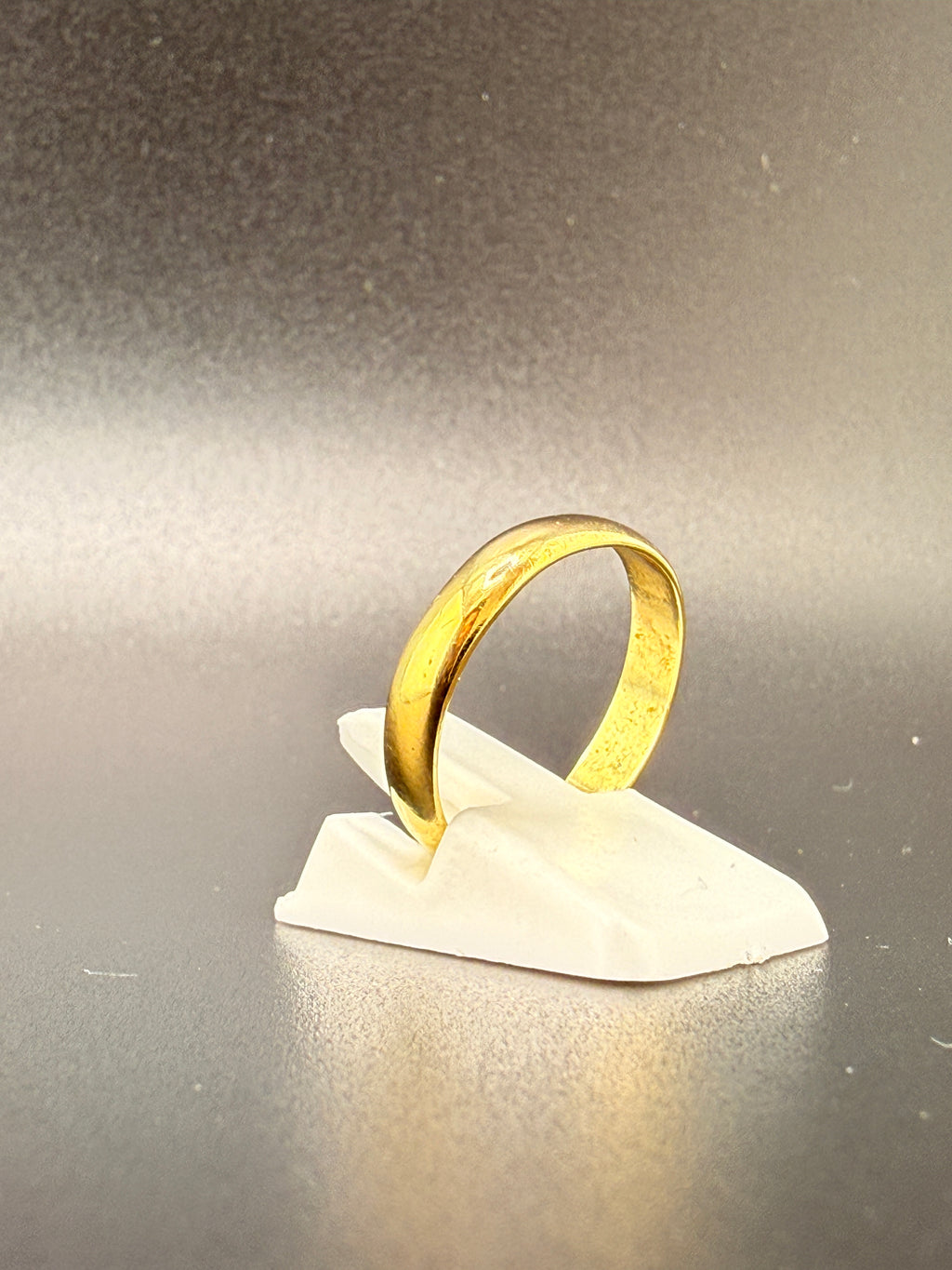 14K Gold Bonded Sterling Silver Plain Band Ring