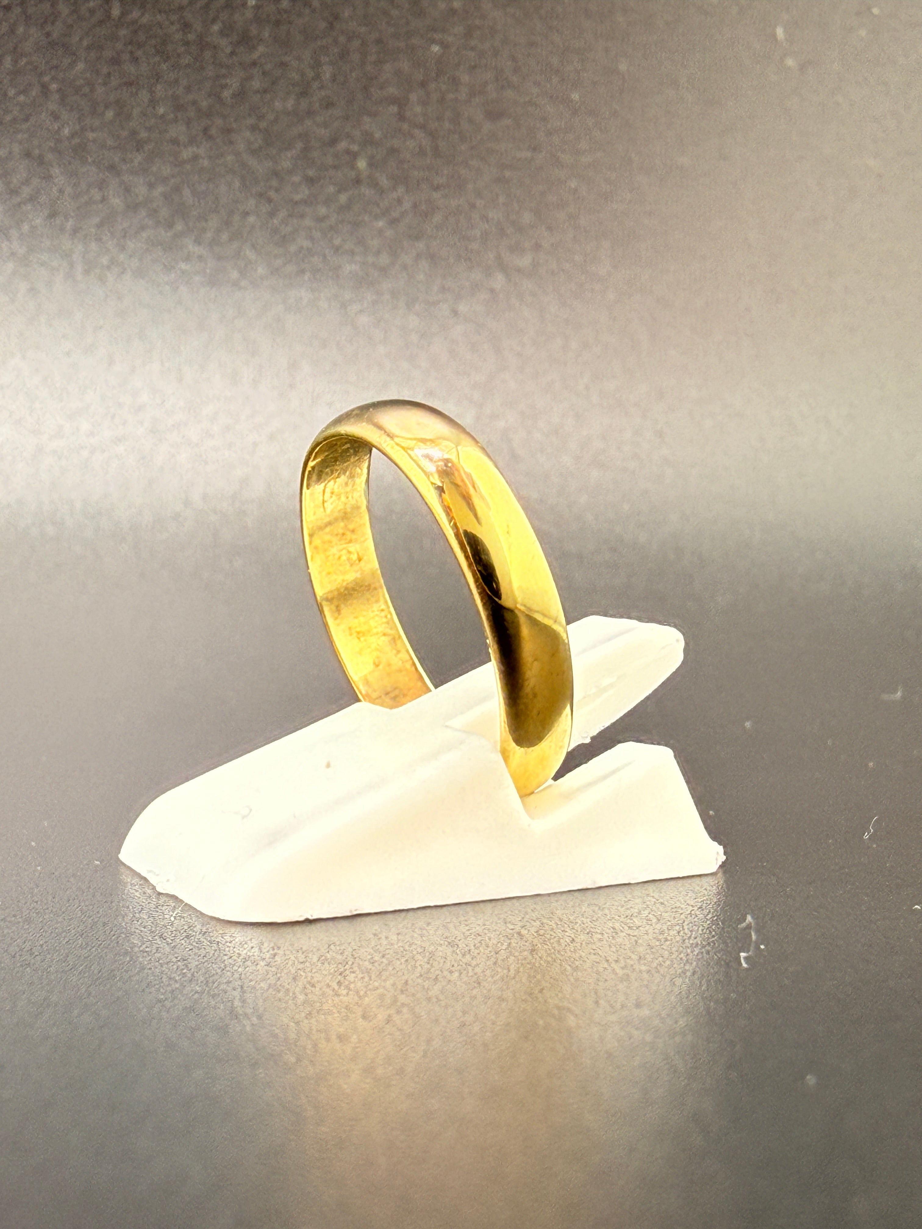 14K Gold Bonded Sterling Silver Plain Band Ring