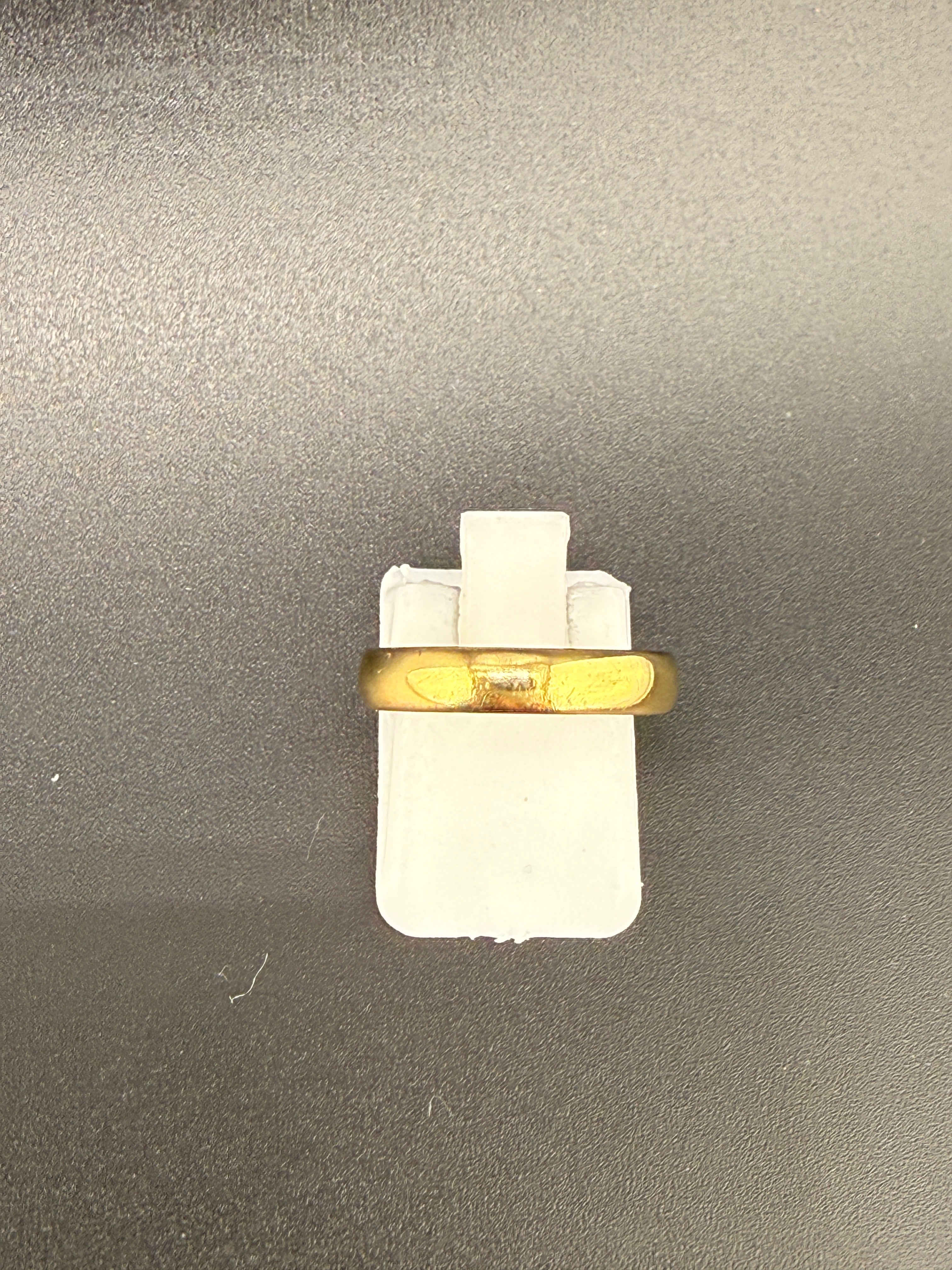14K Gold Bonded Sterling Silver Plain Band Ring