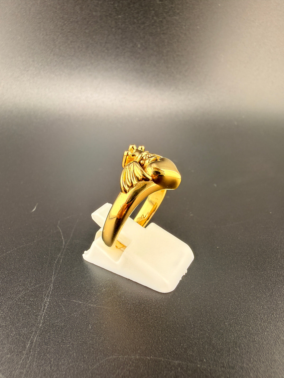 Gold Plated 925 Sterling Silver Claddagh Ring – Size 7, 7.15 Grams - 7