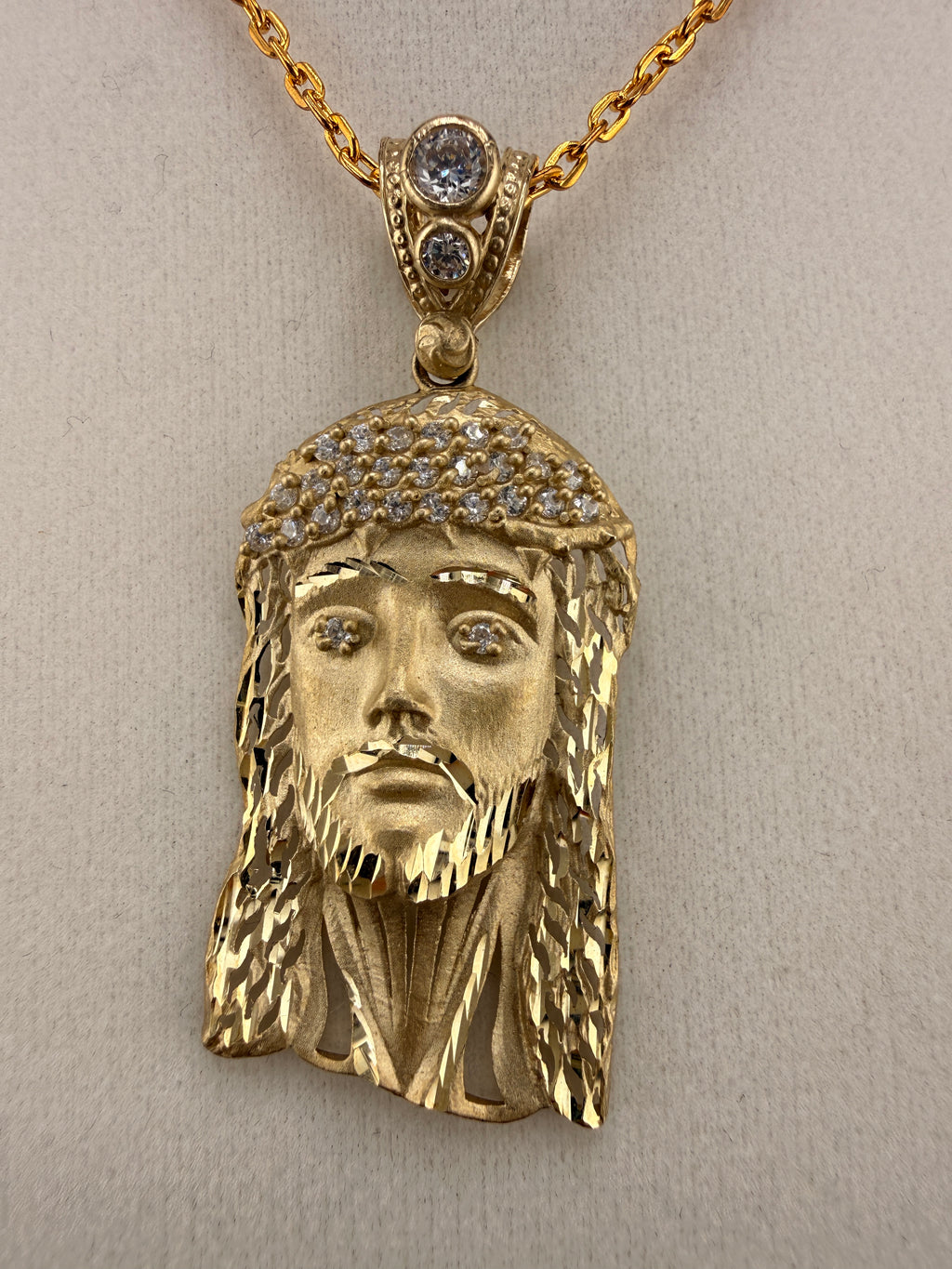 10K Gold Jesus Pendant – Solid Gold (5.4g) | Wholesale Jewelry Price
