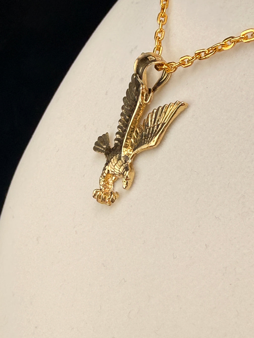 14k Gold Eagle pendant