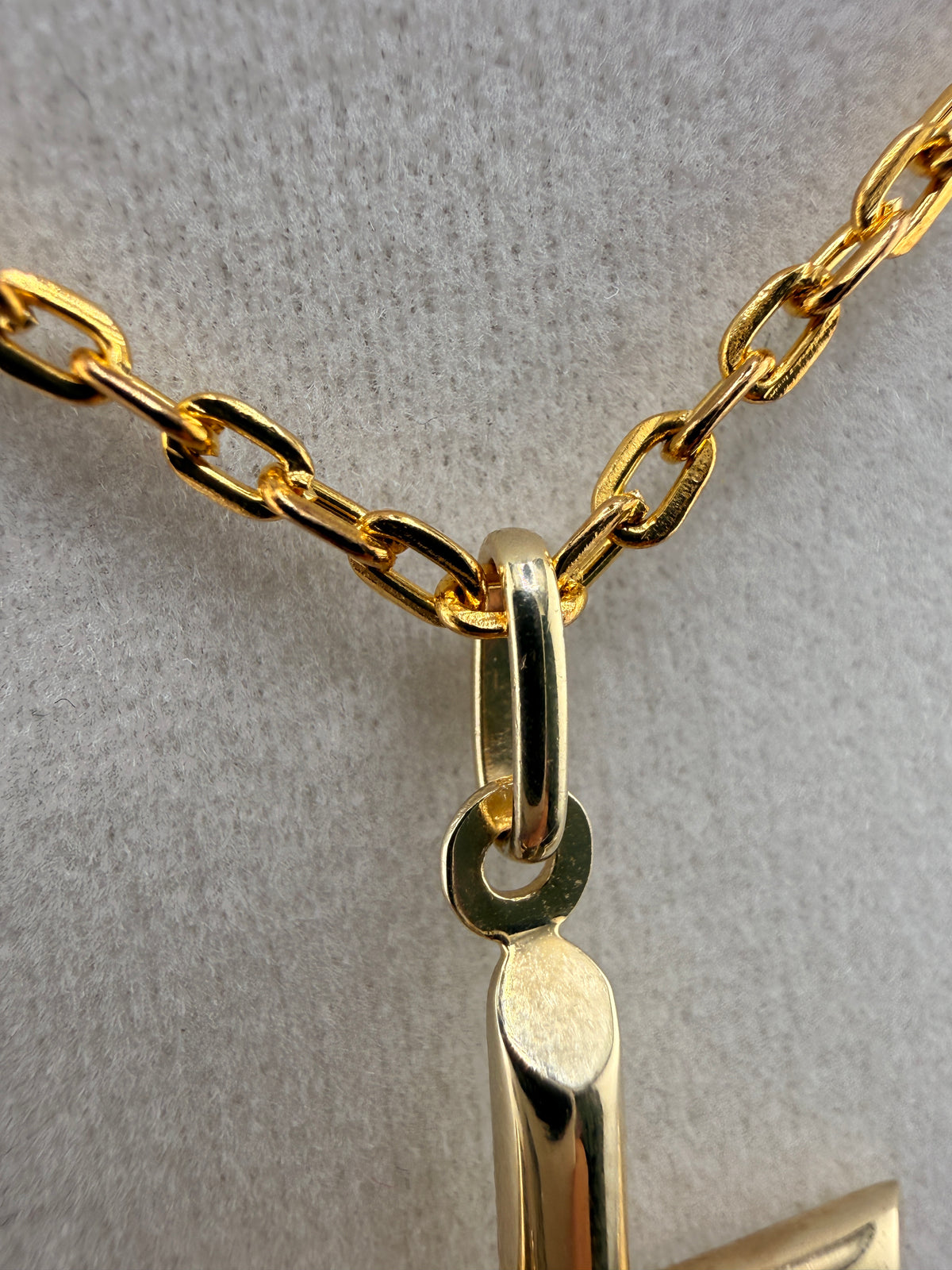 10K Solid Gold Jesus on Cross Pendant