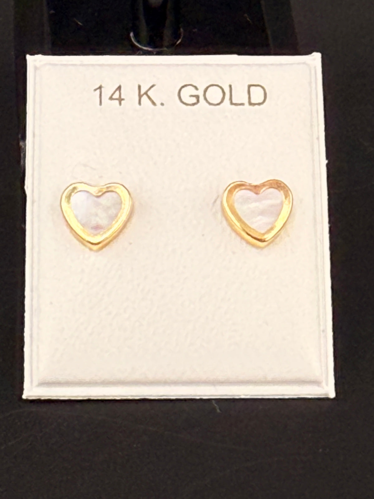 14K Solid Gold Oyster Heart Earrings – Luxury Heart Stud Earrings | Wholesale Price Jewelry Connect