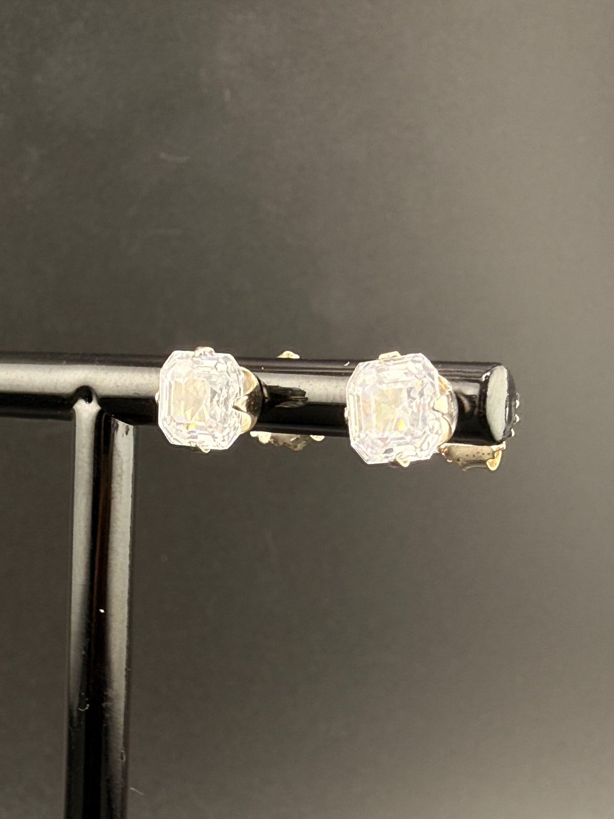 925 Sterling Silver 1 CT CZ Diamond Stud Earrings