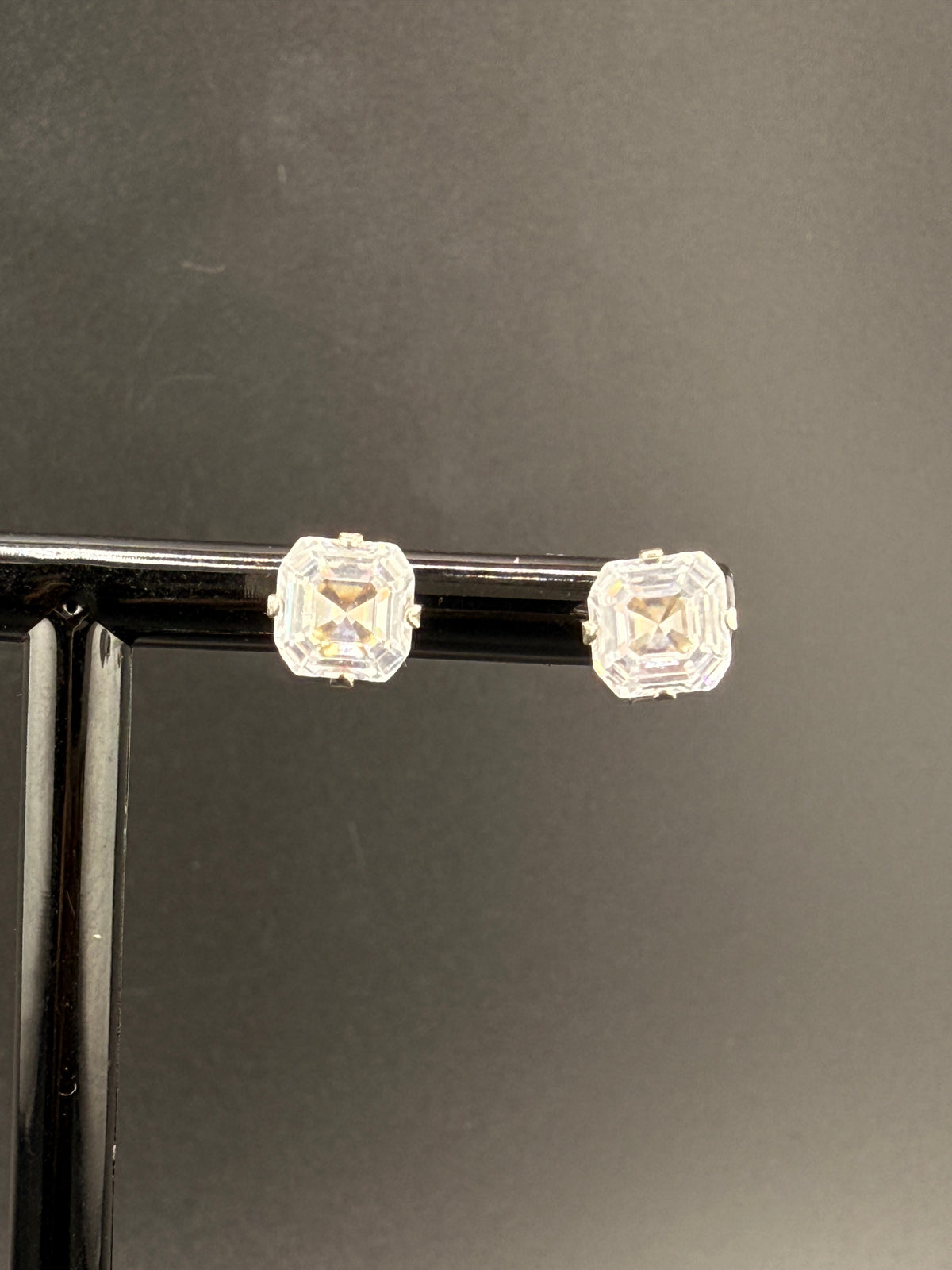 925 Sterling Silver 1 CT CZ Diamond Stud Earrings