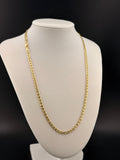 10K Gold 3.8MM 20-Inch Mariner Link Necklace