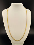 10K Gold 3mm Cuban Link Chain Necklace – 22 Inch Solid Gold Cuban Chain (14.6g) | Wholesale Price