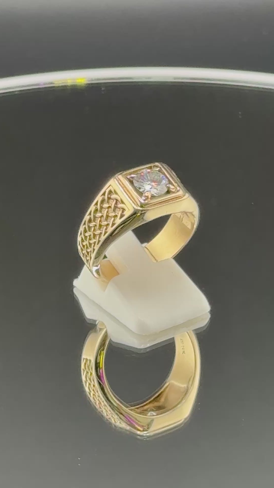 Solid 14K Gold  Men's Ring| 10 Grams | Size 9.5 | Luxury Men's Statement Ring