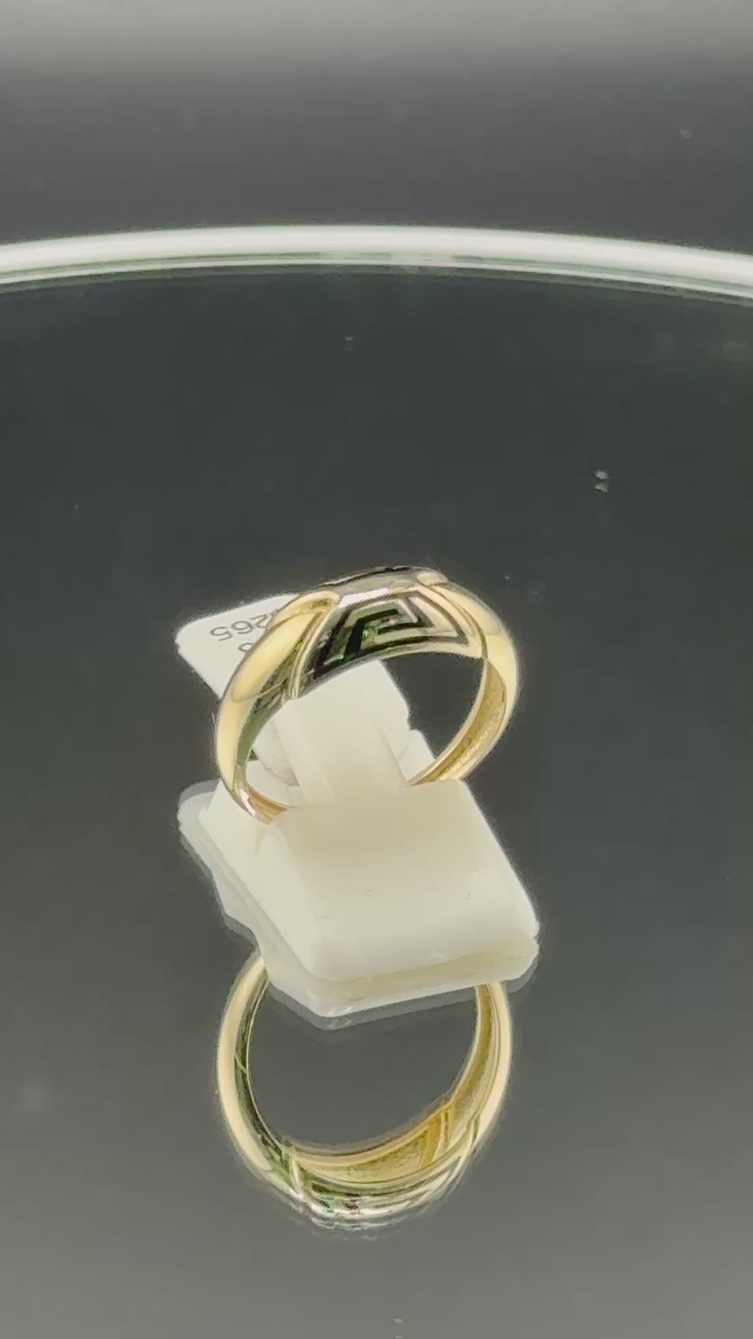 10K Gold Greek Style Women’s Ring – Size 9 | 2.8g Solid Gold Designer Ring | Wholesale Price Jewelry