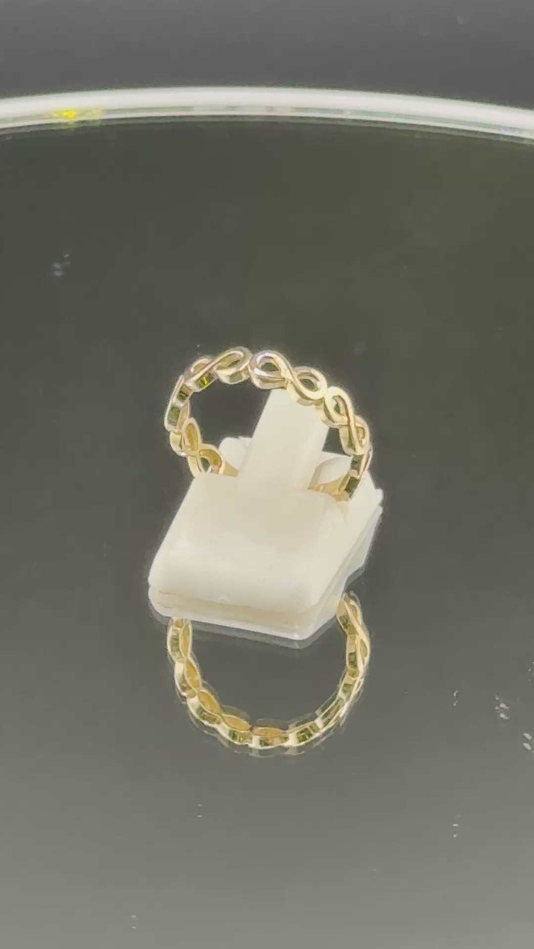10K Gold Infinity Ring for Women – 1.6g Minimalist Love Symbol Ring Size 6.5 | Jewelry Connect